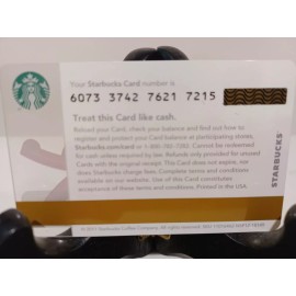 STARBUCKS CARD 2012 " HAPPY NEW YEAR " BRAND NEW  RARE~ BEAUTIFUL CARD