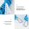 33ft Nylon Clothesline with Hooks,Clothes Drying Rope Portable Travel Clothesline,Perfect