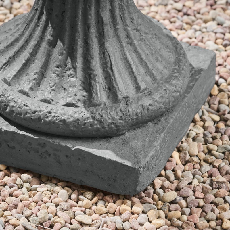 Christopher Knight Home Jorine Light Concrete Planter, Patio Planter, Mid-Centry