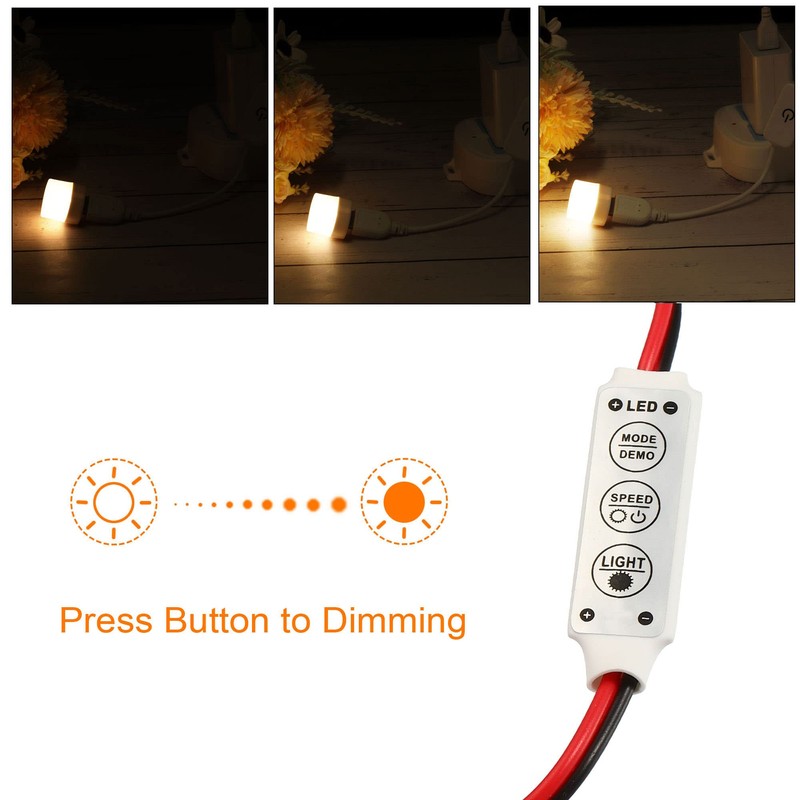 sourcing map LED Strip Dimmer 12 V to 24 V