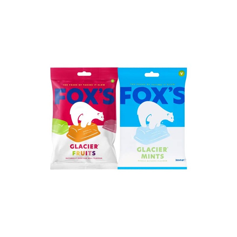 Fox's Glacier Fruits and Fox's Glacier Mints (2 x 200g)