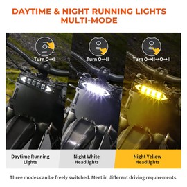 Alpha Rider - Kit de faros LED para Surron Segway X260 X160 S160 Talaria, luces de circulación diurna y nocturna, multimodelo, fácil de enchufar y usar, alto brillo, con interruptor de control, soporte y enchufe