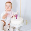 Number 4 3D Crown Designed Number Candle for 4th Birthday