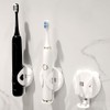 UtySty 2 Pack Electric Toothbrush Holder Sticky Adhesive Wall-Mounted Storage