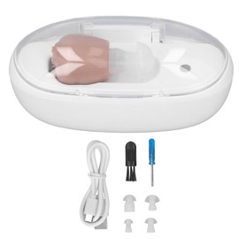 Hearing Aid Portable Earbuds Type Mini Noise Reduction USB Recharge Sound Amplifier Devices for Old People