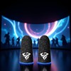 5Pcs Black Finger Cover Game Controller Sweat Proof Non-Scratch Sensitive