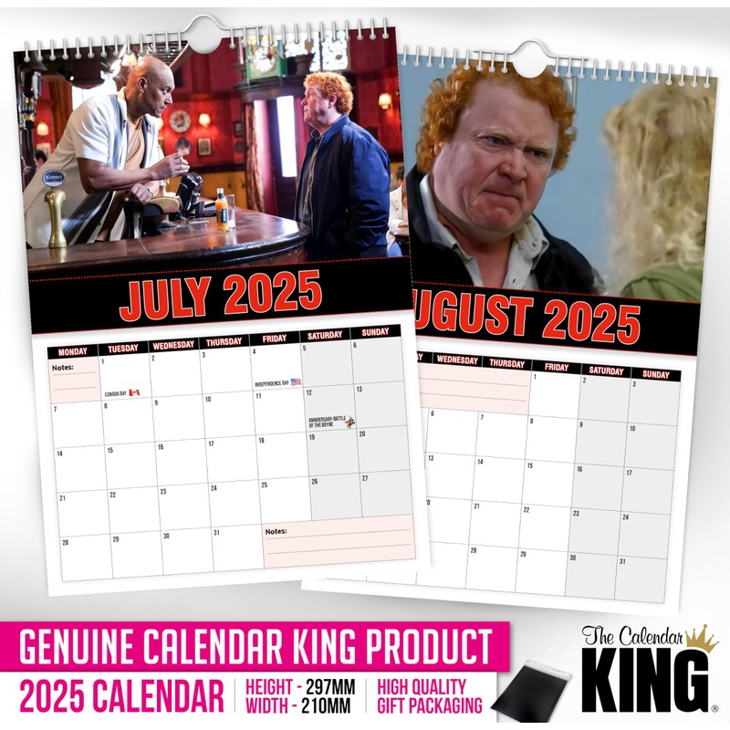 The Calendar King // Phil Hucknall - 2025 Wall Calendar
