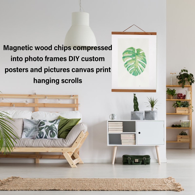 Modern Magnetic Sawdust Photo Frame DIY Poster Scroll Prints Artwork