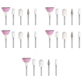 LJHYSD 20 Pieces Nail File Replacement Head Refills Sets Nail Drill Bits Sets for Finishing Salon Electronic Manicure Professional Nail File Cuticle Remover Bits Manicure Pedicure Tools