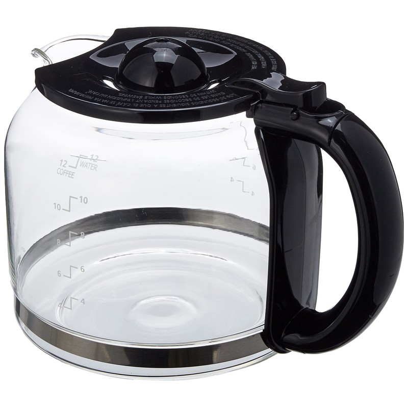 Capresso Glass Carafe 12 Cup, Black