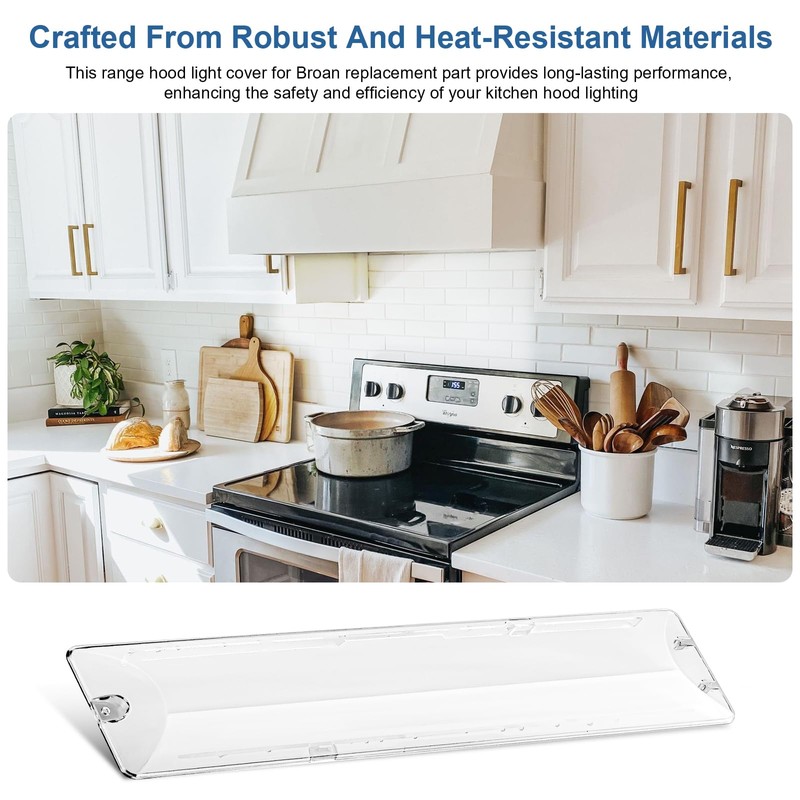 SB03294757 Range Hood Light Cover for Broan Light Lens Cover,