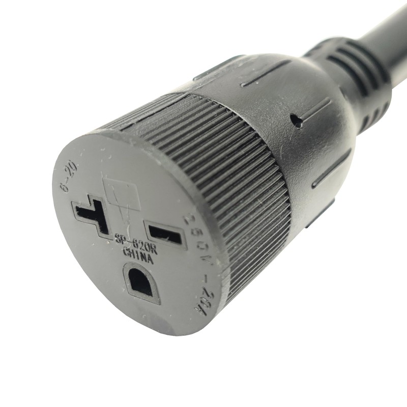 Parkworld 65177 3-Prong Industrial Splitter Cord, NEMA 6-50P to 6-30R