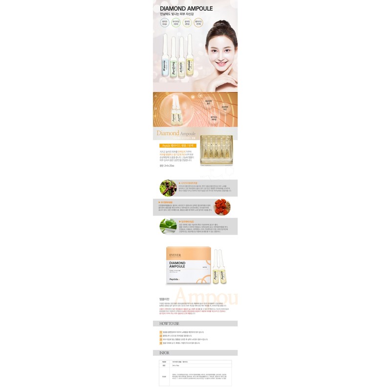 Diamond Peptide Ampoule + 2ml 20ea (Aloe Reconstruction Anti-Aging Experience