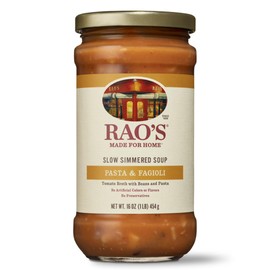 Rao's Homemade Pasta Fagioli Soup, 16oz, Real Vegetables, Traditional Italian Heat and Serve Soup, 1 Pound (Pack of 1)