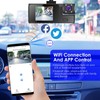 3 Channel WiFi Dash Cam, FHD 1080P Dash Cam Front