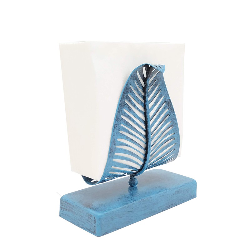 OwlGift Freestanding Modern Napkin Holder with Leaf Design, Tabletop Tissue