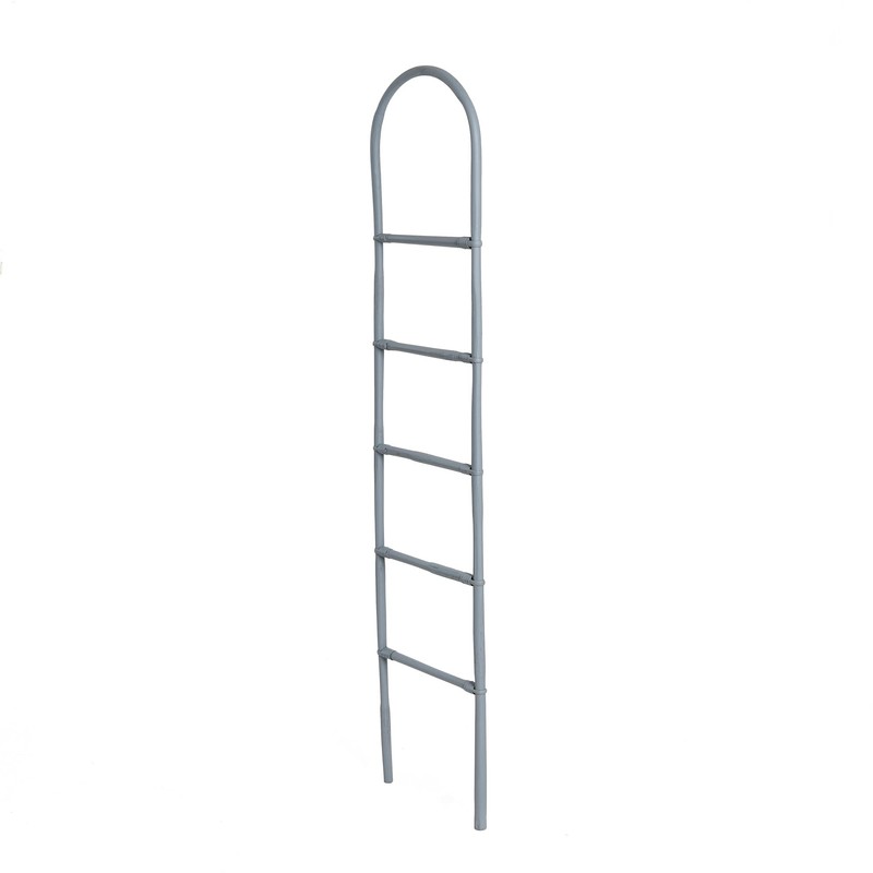 Creative Co-Op Decorative Bamboo Modern Towel Storage, Matte Grey Finish