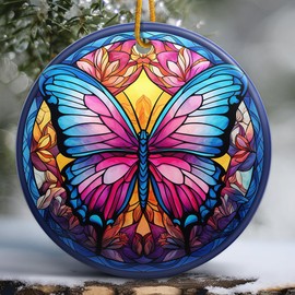 GGEB Butterfly Ornament,Christmas Ornaments,Butterfly Christmas Decoration,Holiday Present Idea,Butterfly Ornaments for Christmas Tree,Heirloom Keepsake,Butterfly Gifts Ideas,Holiday Decorations Gift