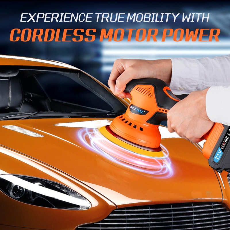 Protmex 21V 2.0Ah Battery for Protmex 21V Cordless Car Polisher