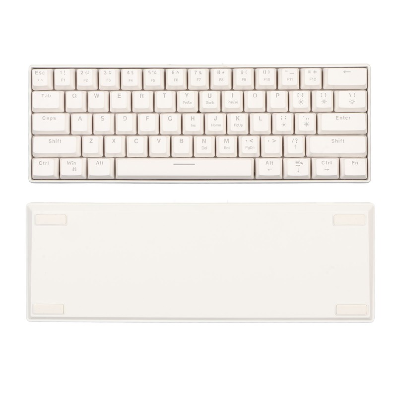 61 Key Mechanical Keyboard Portable Compact 60% Gaming Keyboard with