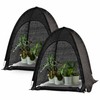 Porayhut Pop up Sunshade Cloth Pack of 2,Easy Open Crop