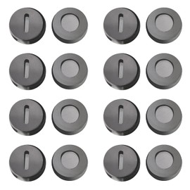 Fielect Carbon Brush Holder Caps 12mm O.D. 5mm Thickness Motor Brush Cover Plastic Fitting Thread Black 10Pcs