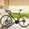 SIMPLE HOUSEWARE 5 Bike Bicycle Floor Parking Adjustable Storage Stand,