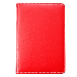 Colourful 10inch Tablet Case Cover - Universal Leather Stand Case Folio Cover Magic Leather 360° Rotating Case Fits for ALL 10" Inch & 10.1" Inch Android Tablets tab + Stylus Pen (RED CASE COVER)