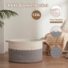 OIAHOMY 125L Extra Large Blanket Basket, 25" x 16", Jumbo