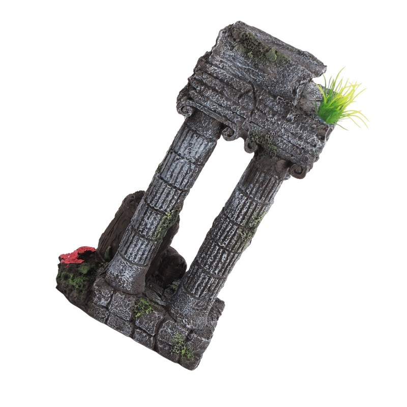 Aquarium Decoration Roman Columns Simulation Reusable Resin Fish Tank Landscape