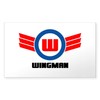 CafePress Wingman Rectangle Sticker Rectangle Bumper Sticker Car Decal