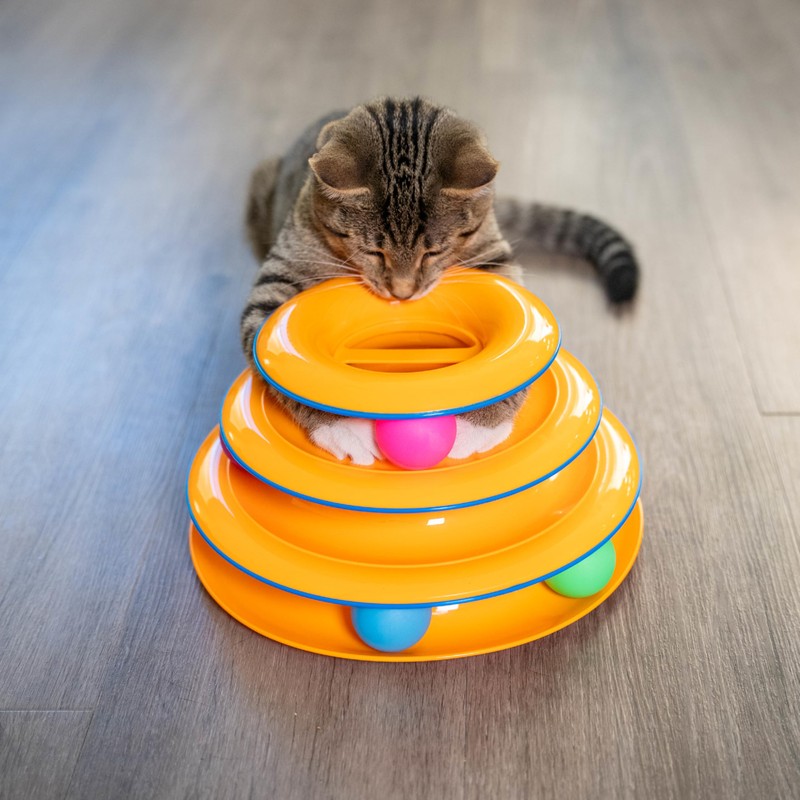 Catstages Tower of Tracks Replacement Balls, 6-Pack Lightweight Cat Toy