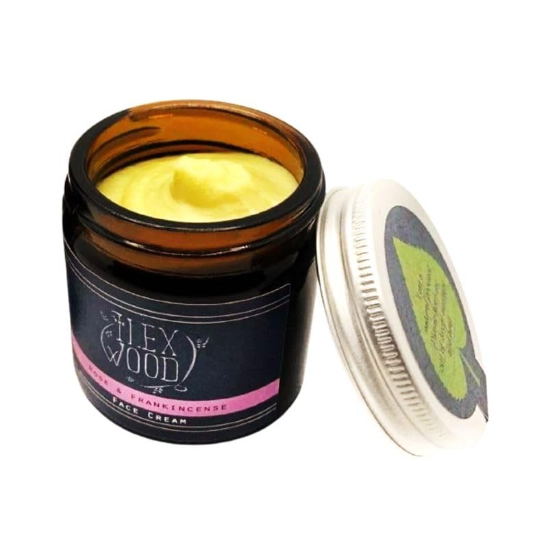 Rose and Frankincense Face Cream 100% Natural Vegan Moisturising Anti-Ageing