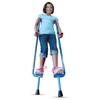 Geospace Original Walkaroo Durable Steel Stilts with Ergonomic Design for Easy Balance Walking & Active Play for Adults and Kids up to 220 lbs (Blue)