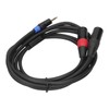 3.5mm Stereo Male to Dual 2 XLR Male Plug Connector