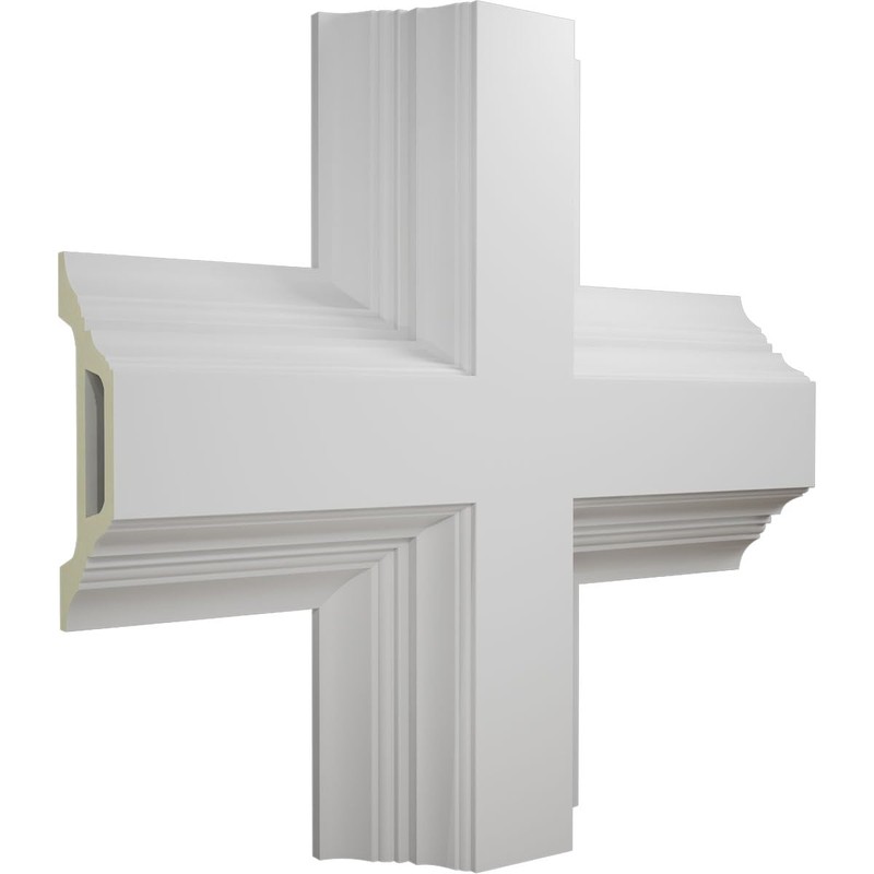 Ekena Millwork CC08ICI04X20X20DE Inner Cross Intersection for 8" Deluxe Coffered