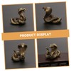 CORHAD Zodiac Snake Tea Table Ornament Sturdy Brass Statue for