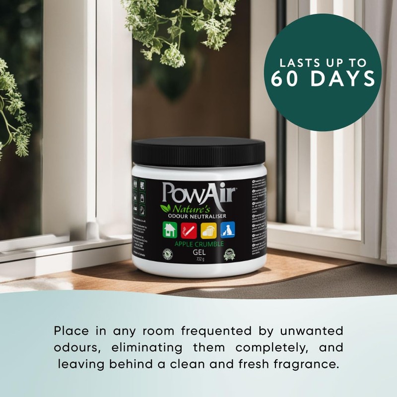 PowAir Gel Natural Odour Neutraliser - Passion Fruit Fragrance -