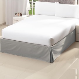 Colchas Concord | Rodapié Gris - Falda para Cama King Size Color Gris