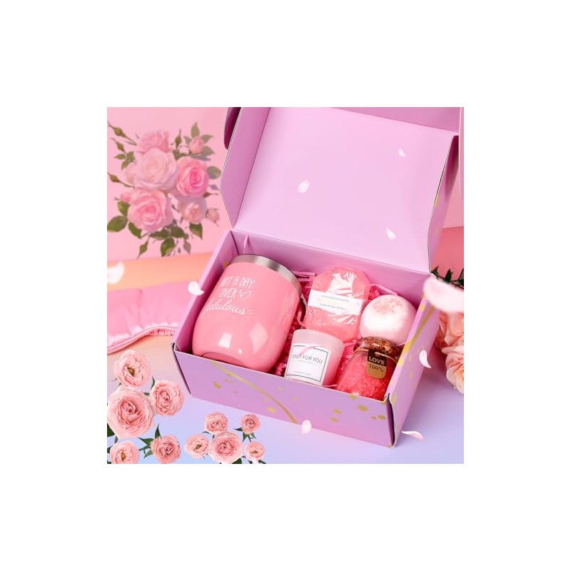 LISAPRO Regalos de cumpleaños para mujeres, Cesta de regalo relajante