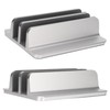Laptop Holder Vertical 2 Slots Aluminum Alloy Adjustable Laptop Stand