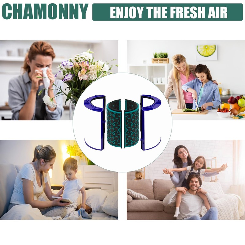 CHAMONNY TP04 Replacement Filter, Compatible with Dyson HP04 TP04 DP04