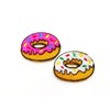 TH Set of 2 Tiny Mini White Chocolate Strawberry Doughnut