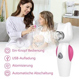 FEELLIFE FEELLIFE Portable Inhaler, Handheld Steam Atomiser, for Kids Travel and Household use, with Audio Function