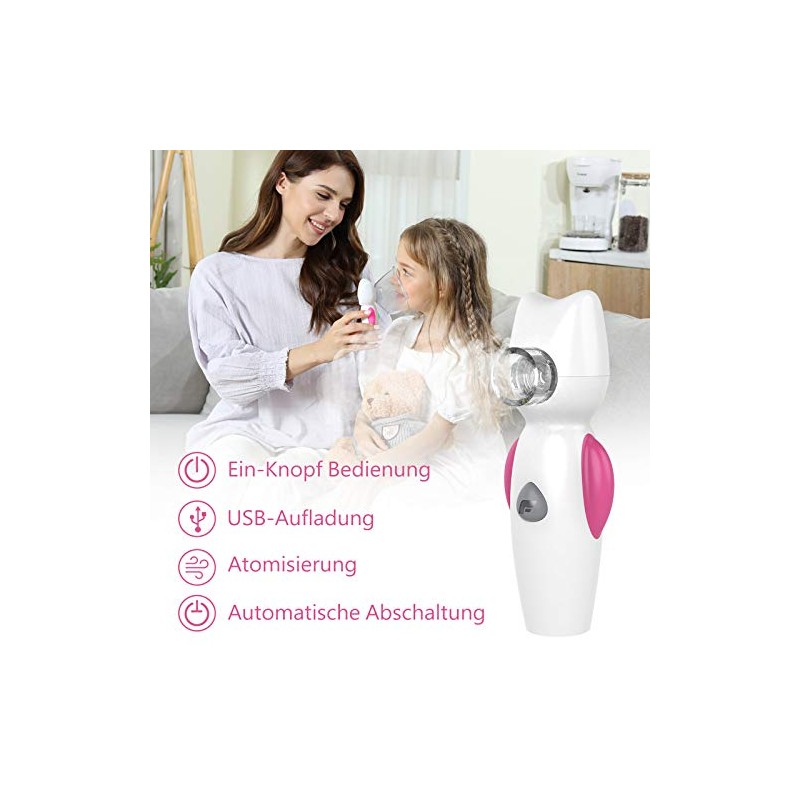 FEELLIFE FEELLIFE Portable Inhaler, Handheld Steam Atomiser, for Kids Travel