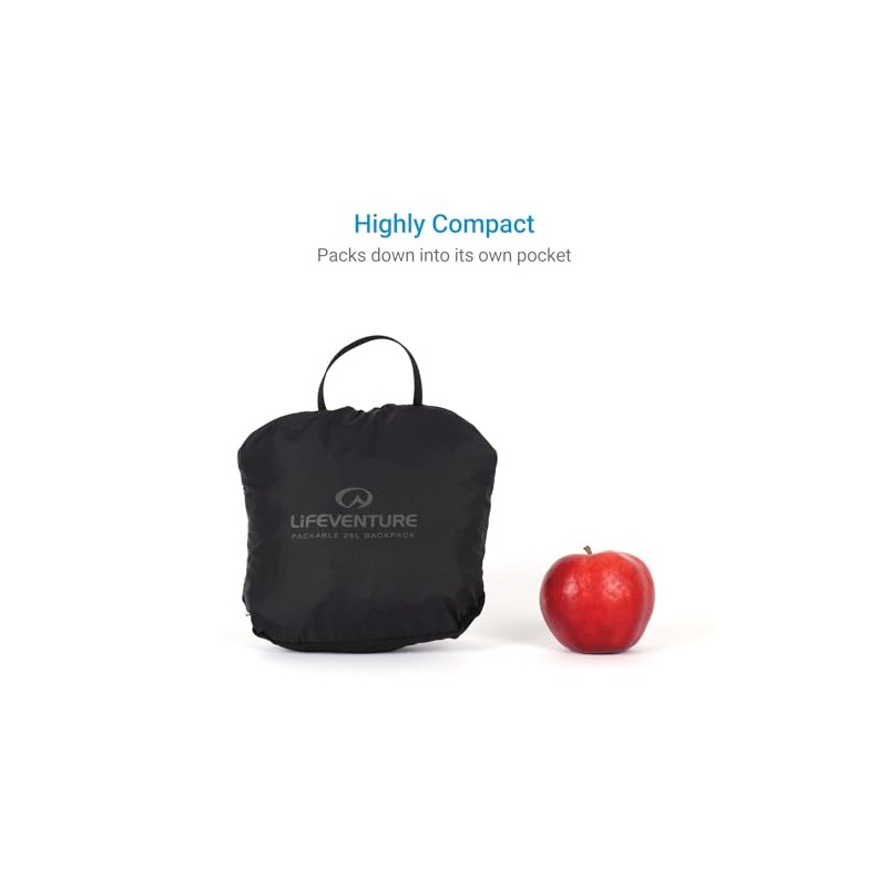 Lifeventure Ultra Lightweight, Compact, Foldable Backpack Made From Recycled Fabrics,