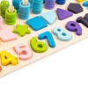 Number Sorting Toys 10 Shapes 1 to 10 Numbers Wooden