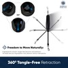 American Kennel Club Retractable Dog Leash, 16.4ft, Tangle-Free, Ergonomic Grip,