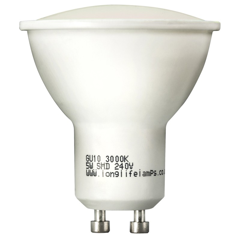 Long Life Lamp Company 10 Pack GU10 5W LED Beautiful