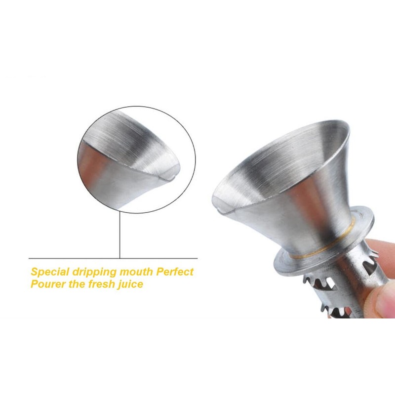 Citrus Lemon Juicer Squeezer Hand Press Stainless Steel Manual Reamer,